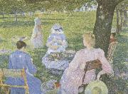 Theo Van Rysselberghe Family in an Orchard oil painting artist